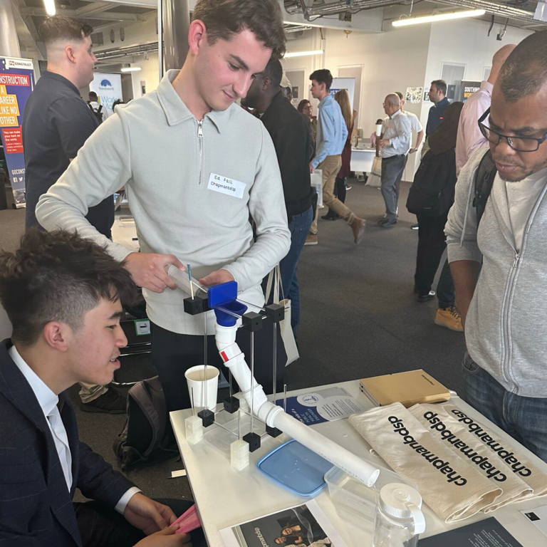 CIBSE Flush Challenge makes a splash at ISG Construction Job Fair