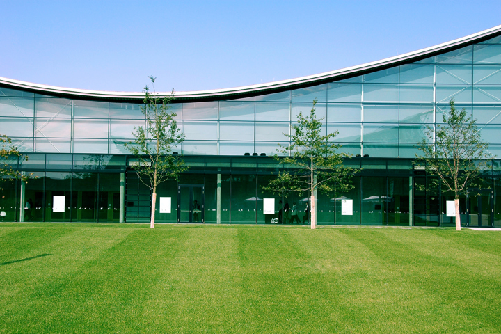 Building With Curved Roof