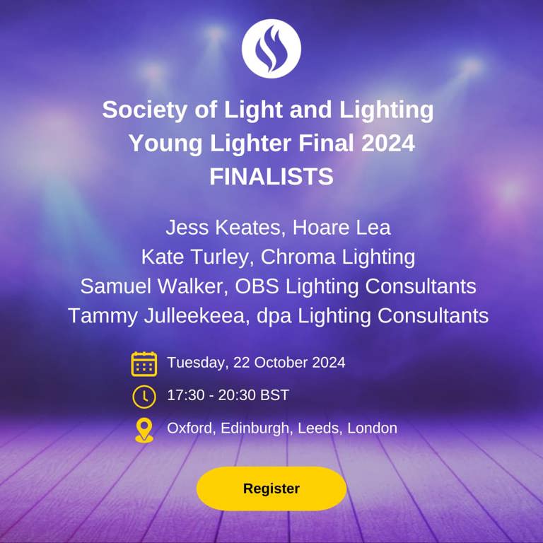 Society of Light and Lighting Young Lighter Finalists 2024